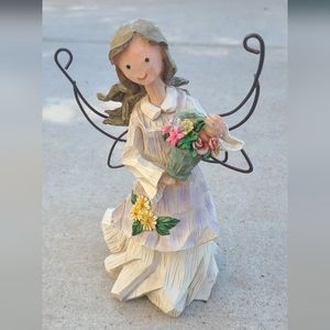 Country Girl Angel Figurine